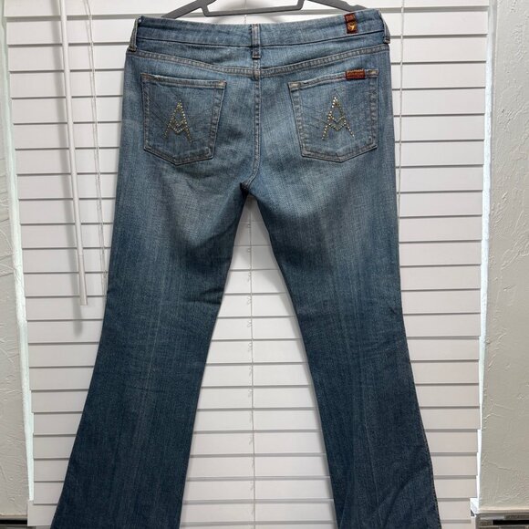 7 for All ManKind Women's "A" pocket Bootcut jeans; Size 29 - Picture 2 of 12